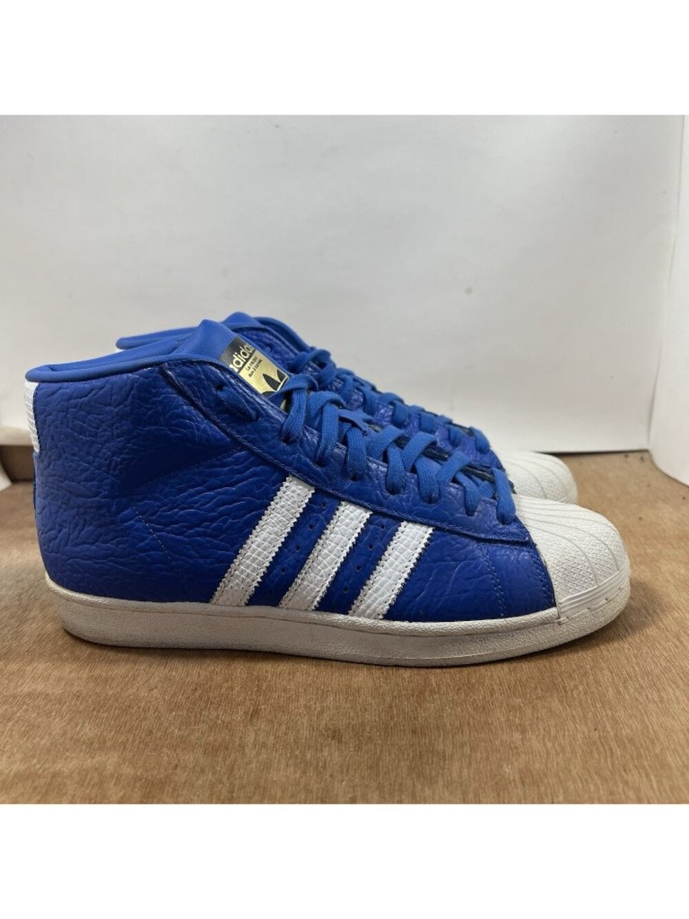 ADIDAS PRO MODEL ANIMAL SHOES Blue High Top S75067 Men Size 8.5